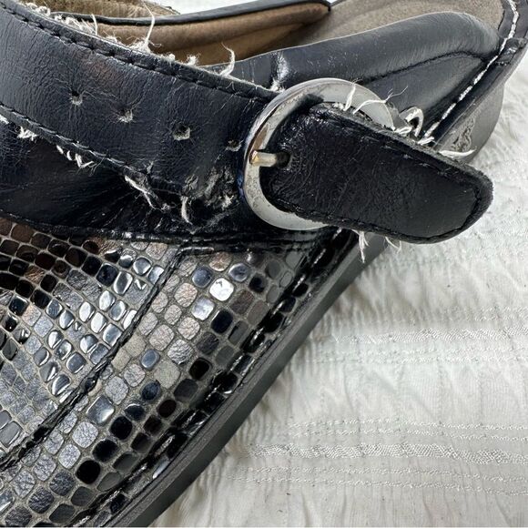 Algeria Seville Black Stone Mules- Size 9 - Picture 2 of 14